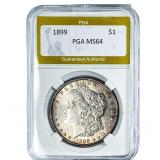 1899 Morgan Silver Dollar PGA MS64