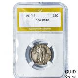 1919-S Standing Liberty Quarter PGA XF40