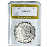 1900 Morgan Silver Dollar PGA MS65