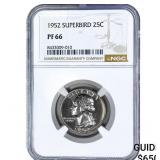 1952 Washington Silver Quarter NGC PF66 Superbird