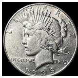 1935-S Silver Peace Dollar CHOICE AU