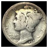 1923 Silver Mercury Dime LIGHTLY CIRCULATED