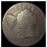 1793 Flowing Hair Large Cent LIGHTLY CIRCULATED