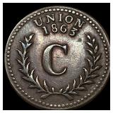 1863 Civil War Token - Charnley Providence RI HIGH