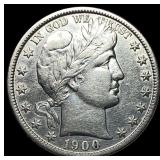 1900-S Silver Barber Half Dollar CLOSELY UNCIRCULA