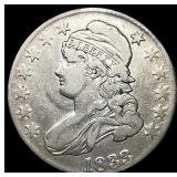 1833 Capped Bust Half Dollar NICELY CIRCULATED