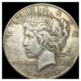 1935 Silver Peace Dollar NEARLY UNCIRCULATED