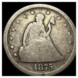 1875-S Silver Twenty Cent Piece NICELY CIRCULATED