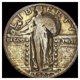 1927-S Silver Standing Liberty Quarter NEARLY UNCI