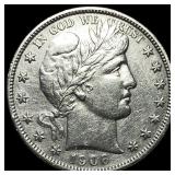 1906-S Silver Half Dollar (Barber) HIGH GRADE