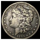 1893-CC Silver Morgan Dollar LIGHTLY CIRCULATED
