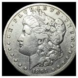 1891-CC Silver Morgan Dollar NEARLY UNCIRCULATED