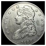 1836 Capped Bust Half Dollar CLOSELY UNCIRCULATED