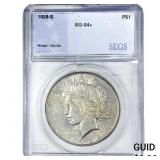 1928-S Silver Peace Dollar SEGS MS64+