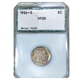 1926-S Buffalo Nickel PCI VF20