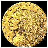 1910 Indian Head Gold $2.50 Quarter Eagle UNCIRCUL