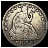 1854-O Silver Half Dollar LIGHTLY CIRCULATED
