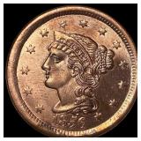 1856 Braided Hair Large Cent HIGH GRADE