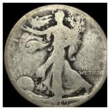 1916-D Silver Walking Liberty Half Dollar NICELY C