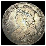 1825 Capped Bust Half Dollar ABOUT UNCIRCULATED