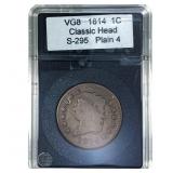 1814 Classic Head Large Cent  VG8