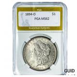 1894-O Morgan Silver Dollar PGA MS62