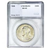 1936 Lynchburg Half Dollar SEGS MS66