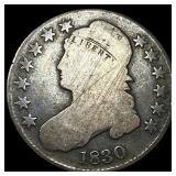 1830 Capped Bust Half Dollar LIGHTLY CIRCULATED