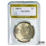 1884-O Morgan Silver Dollar PGA MS63