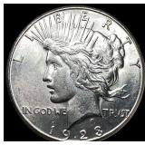 1923 Silver Peace Dollar CHOICE BU