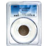 1864 Indian Head Cent PCGS XF45 Bronze