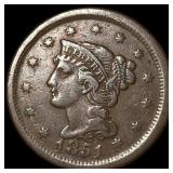 1851 Braided Hair Large Cent NEARLY UNCIRCULATED