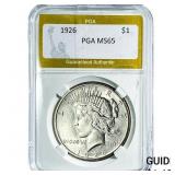 1926 Silver Peace Dollar PGA MS65