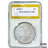 1878-S Morgan Silver Dollar PGA BU