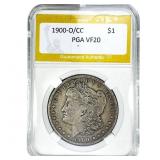 1900-O/CC Morgan Silver Dollar PGA VF20