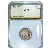 1924-S Buffalo Nickel PCI VF20