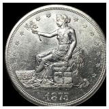1875-S Silver Trade Dollar UNCIRCULATED