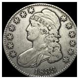 1833 Capped Bust Half Dollar ABOUT UNCIRCULATED