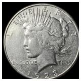 1923 Silver Peace Dollar CLOSELY UNCIRCULATED