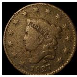1827 Large Cent NEARLY UNCIRCULATED