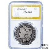 1900-O/CC Morgan Silver Dollar PGA G4