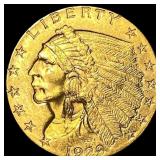 1929 Indian Head $2.50 Gold Quarter Eagle CLOSELY