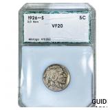 1926-S Buffalo Nickel PCI VF20