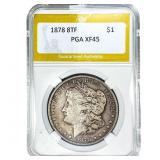 1878 8TF Morgan Silver Dollar PGA XF45