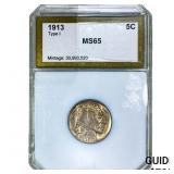 1913 Buffalo Nickel PCI MS65