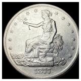 1877-S Silver Trade Dollar CHOICE AU