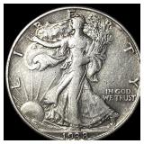 1938-D Silver Walking Liberty Half Dollar NEARLY U