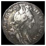 William III 1696 Silver Sixpence NICELY CIRCULATED