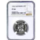 1952 Washington Silver Quarter NGC PF66 Superbird