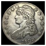 1833 Capped Bust Half Dollar NEARLY UNCIRCULATED